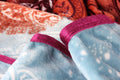 DaDa Bedding Paisley Dreams Floral Burgundy Mink Fleece Flannel Throw Blanket (XY0025) by DaDalogy Bedding Collection
