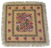 DaDa Bedding Parade of Fruit & Roses Floral Beige Square Tapestry Table Cloth (14426)