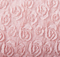 DaDa Bedding Pastel Pink Faux Fur Pillow Cover by DaDalogy Bedding Collection