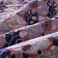 DaDa Bedding Peachy Pink Floral Blossoms Plum Purple Patchwork Quilted Bedspread Set - Designed in USA (JHW877) by DaDalogy Bedding Collection