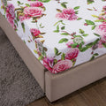 DaDa Bedding Pink Romantic Roses Floral Fitted Sheet Set by DaDalogy Bedding Collection
