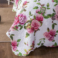 DaDa Bedding Pink Romantic Roses Floral Quilt Set by DaDalogy Bedding Collection