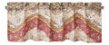 DaDa Bedding Rustic Cranberry Sage Chevron Floral Window Curtain Valance - 18" x 52" (JHW-924) by DaDalogy Bedding Collection