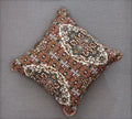 DaDa Bedding Rustic Earthy Cross Motif Folk Style Scalloped Euro Pillow Sham Cover, 26" x 26" (JHW944) by DaDalogy Bedding Collection