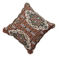 DaDa Bedding Rustic Earthy Cross Motif Folk Style Scalloped Euro Pillow Sham Cover, 26" x 26" (JHW944) by DaDalogy Bedding Collection