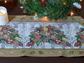 DaDa Bedding Rustic Floral Bouquet Lights Holiday Tapestry Dining Table Runner (6068) by DaDalogy Bedding Collection