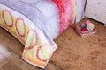 DaDa Bedding Seashore Sunny Yellow Lavender Floral Flannel Mink Fleece Throw Blanket (XY9901) by DaDalogy Bedding Collection