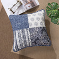 DaDa Bedding Set of 2-Pieces Bohemian Denim Blue Elegance Throw Pillow Covers - 18” x 18" (JHW660) by DaDalogy Bedding Collection