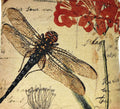 DaDa Bedding Set of 2-Pieces Dragonfly Dreams Nature Garden Tapestry Throw Pillow Covers w/ Inserts - 18" x 18" by DaDalogy Bedding Collection
