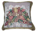DaDa Bedding Set of 2-Pieces Festive Holiday Fiesta Floral Botanical Tapestry Throw Pillow Covers w/ Inserts - 18" x 18" by DaDalogy Bedding Collection
