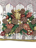 DaDa Bedding Set of 2-Pieces Festive Holiday Fiesta Floral Botanical Tapestry Throw Pillow Covers w/ Inserts - 18" x 18" by DaDalogy Bedding Collection