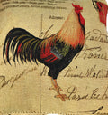 DaDa Bedding Set of 2-Pieces Glamorous Country Rooster Farmhouse Tapestry Throw Pillow Covers w/ Inserts - 18" x 18" by DaDalogy Bedding Collection