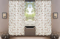 DaDa Bedding Set of 2-Pieces Hint of Mint Dainty Floral Pink Roses Cottage Sheer Window Panel Curtains (JHW3036) by DaDalogy Bedding Collection