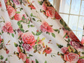 DaDa Bedding Set of 2-Pieces Romantic Roses Pink Floral Sheer Window Panel Curtains (JHW-879) by DaDalogy Bedding Collection