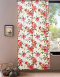DaDa Bedding Set of 2-Pieces Romantic Roses Pink Floral Sheer Window Panel Curtains (JHW-879) by DaDalogy Bedding Collection