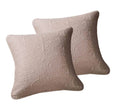 DaDa Bedding Set of 2-Pieces Sandy Beige Taupe Square Cushion Throw Pillow Covers, 18" x 18" (JHW-585) by DaDalogy Bedding Collection