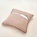 DaDa Bedding Set of 2-Pieces Sandy Beige Taupe Square Cushion Throw Pillow Covers, 18" x 18" (JHW-585) by DaDalogy Bedding Collection