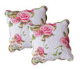 DaDa Bedding Set of 2 Romantic Roses Spring Floral Pink Throw Pillow Covers, 18" (JHW879) by DaDalogy Bedding Collection