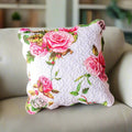 DaDa Bedding Set of 2 Romantic Roses Spring Floral Pink Throw Pillow Covers, 18" (JHW879) by DaDalogy Bedding Collection