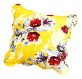 DaDa Bedding Set of 2 Sunshine Yellow Hummingbirds Floral Scalloped Throw Pillow Covers, 18" (JHW925) by DaDalogy Bedding Collection