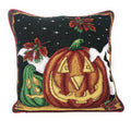 DaDa Bedding Set of 4 Pieces - Autumn Harvest Halloween & Christmas Ornaments Holiday Tapestry Throw Pillow Covers Bundle Pack - 16" x 16" by DaDalogy Bedding Collection