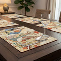 DaDa Bedding Set of 4-Pieces Dancing Women African Kwanzaa Tapestry Dining Table Placemats 13” x 19” (18117) by DaDalogy Bedding Collection
