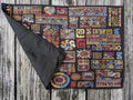 DaDa Bedding Set of 4-Pieces Ethnic Ornaments Geometric Black Tapestry Dining Placemats 13” x 19” (18118) by DaDalogy Bedding Collection
