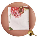 DaDa Bedding Set of 4-Pieces Romantic Roses Pink Floral Dining Table Napkins 18" x 18" (879) by DaDalogy Bedding Collection