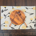 DaDa Bedding Set of 4-Pieces Sunshine Yellow Fleur Spring Tapestry Dining Table Placemats 13” x 19” (18112) by DaDalogy Bedding Collection
