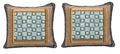 DaDa Bedding Set of Two Gallery of Roses Bohemian Cushion Covers - 2-PCS - 18" (JHW-546-CC) by DaDalogy Bedding Collection