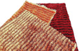 DaDa Bedding Shaggy Soft Rectangle Floor Door Mat Bath Carpet Rug - Striped Orange & Brown - 20" x 32", by DaDalogy Bedding Collection