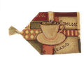 DaDa Bedding Smell of Coffee Cup Latte Java Brown Tapestry Table Runner Cloth (9912) by DaDalogy Bedding Collection