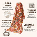 DaDa Bedding Southwestern Havana Geometric Soft Plush Fleece Flannel Throw Blanket (XY1012) by DaDalogy Bedding Collection