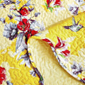 DaDa Bedding Sunshine Yellow Hummingbird Floral Bed in a Bag Set by DaDalogy Bedding Collection