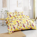 DaDa Bedding Sunshine Yellow Hummingbird Floral Duvet Cover Set by DaDalogy Bedding Collection