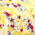 DaDa Bedding Sunshine Yellow Hummingbird Floral Duvet Cover Set by DaDalogy Bedding Collection