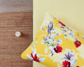 DaDa Bedding Sunshine Yellow Hummingbirds Floral Fitted & Flat Bed Sheets Set (JHW-925) by DaDalogy Bedding Collection