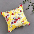 DaDa Bedding Sunshine Yellow Hummingbirds Floral Scalloped Euro Pillow Sham Cover, 26" x 26" (JHW925) by DaDalogy Bedding Collection