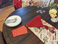 DaDa Bedding Sweet Heart Love Notes Pink Floral Woven Tapestry Dining Table Runner (18273) by DaDalogy Bedding Collection