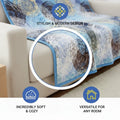DaDa Bedding Swirly Navy Blue Lagoon Abstract Mink Flannel Fleece Throw Blanket (XY9897) by DaDalogy Bedding Collection