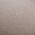 DaDa Bedding Taupe Beige Sand Dollar Floral Quilted Cotton Pillow Sham - 1-Piece (JHW585) by DaDalogy Bedding Collection