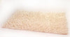 DaDa Bedding Vanilla Ivory White Shaggy Soft Chenille Noodle Carpet Rug Bath Mat