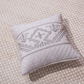 DaDa Bedding Whimsical Lavender Purple Grey Yarn Dyed Euro Pillow Sham Cover, 26" x 26 (JHW866) by DaDalogy Bedding Collection