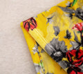 DaDa Bedding Yellow Farmhouse Rustic Spring Floral Hummingbirds Soft Fleece Throw Blanket (925) by DaDalogy Bedding Collection