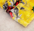 DaDa Bedding Yellow Farmhouse Rustic Spring Floral Hummingbirds Soft Fleece Throw Blanket (925) by DaDalogy Bedding Collection