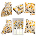 DaDa Bedding Yellow Fleur Floral Bed in a Bag Set - Ivory Botanical by DaDalogy Bedding Collection