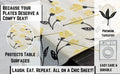 DaDa Bedding Yellow Fleur Floral Garden Woven Tapestry Dining Table Runner (18112) by DaDalogy Bedding Collection