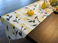 DaDa Bedding Yellow Fleur Floral Garden Woven Tapestry Dining Table Runner (18112) by DaDalogy Bedding Collection