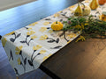 DaDa Bedding Yellow Fleur Floral Garden Woven Tapestry Dining Table Runner (18112) by DaDalogy Bedding Collection
