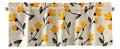 DaDa Bedding Yellow Fleur Floral Golden Orange Ivory Window Curtain Valance - 18" x 52" (18112) by DaDalogy Bedding Collection